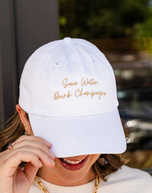 Save Water, Drink Champagne Ball Cap