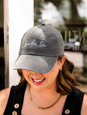 Buda, TX Embroidered Ball Cap