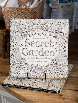 Secret Garden: An Inky Treasure Hunt & Coloring Book