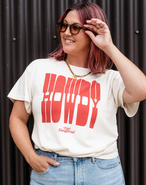 HOWDY TX Boyfriend Vintage Tee