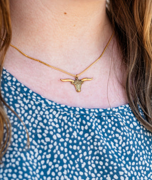 Longhorn Pendant Necklace