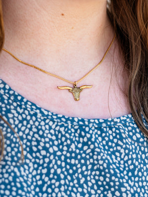Longhorn Pendant Necklace