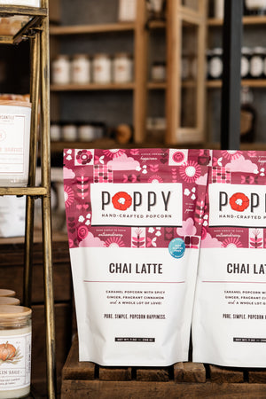Poppy Chai Latte Popcorn