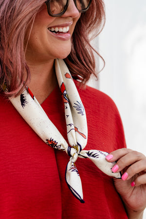 Jenni Earle Lasso I am Free Cactus Silk Bandana