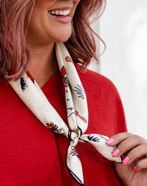 Jenni Earle Lasso I am Free Cactus Silk Bandana