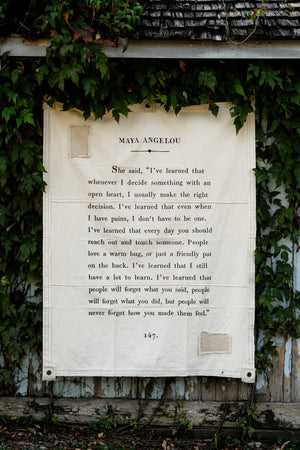 Maya Angelou Canvas Wall Hanging