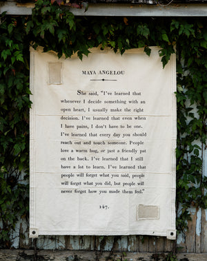 Maya Angelou Canvas Wall Hanging
