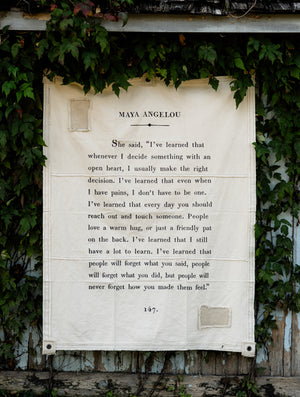 Maya Angelou Canvas Wall Hanging
