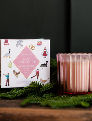 Paddywax Pink Peppermint Boxed Candle