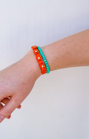 La Lumiere TS12 Orange Stretch Bracelet
