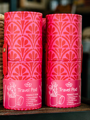 Pink Damask Travel Pod