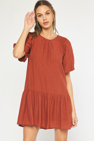 Eyes of Texas Ruffle Dress