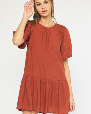 Eyes of Texas Ruffle Dress