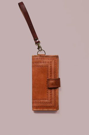 Embossed Wallet Wristlet