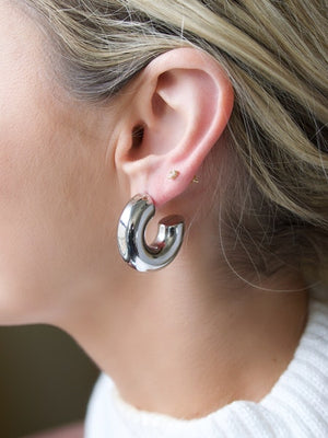 Girl Boss Hoop Earring