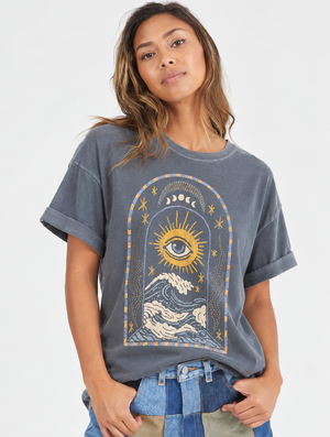 Celestial Eye Graphic Boyfriend Tee