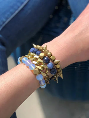 Rachel Nathan On Point Indian Brass Bracelet