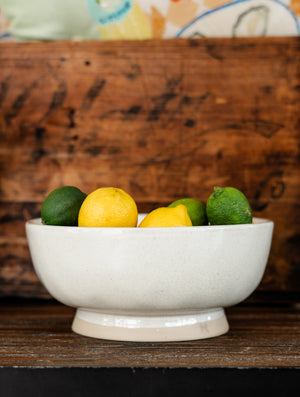 Stoneware Footed Serveware Bowl