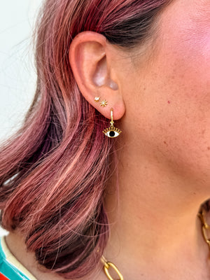Lively Bunch Huggie Earrings