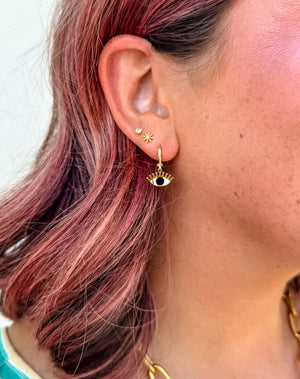Lively Bunch Huggie Earrings
