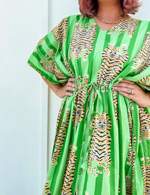 Lime Laos Tiger Kaftan