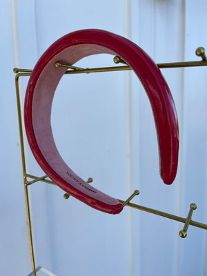 Patent Leather Red Headband