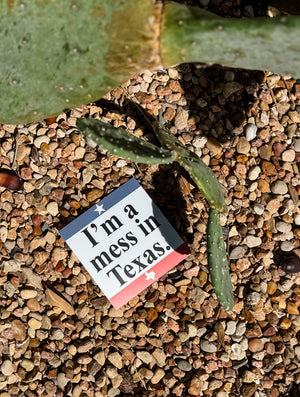 I'm a Mess in Texas Sticker