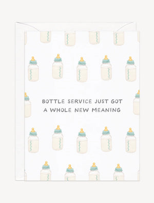 Bottle Service Baby Card