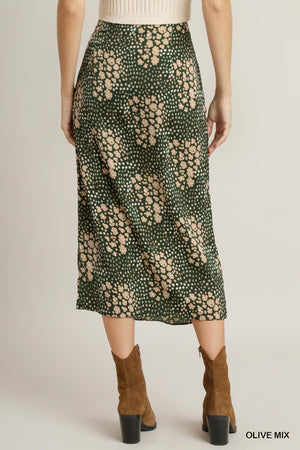 Sophie Shirring Split Skirt