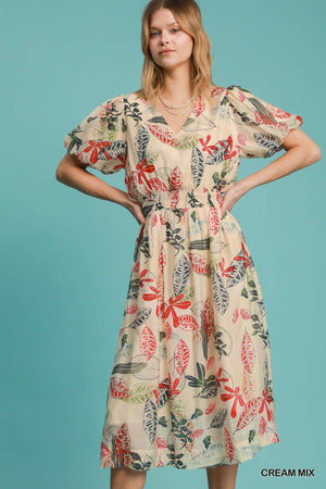 Adrianne Abstract Midi Dress