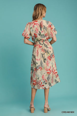 Adrianne Abstract Midi Dress