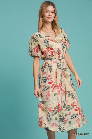 Adrianne Abstract Midi Dress