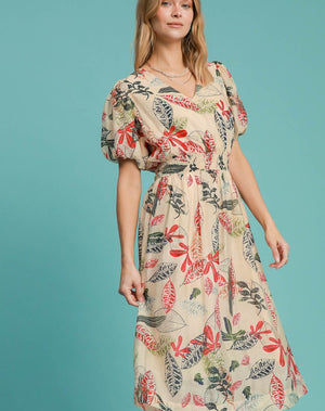 Adrianne Abstract Midi Dress