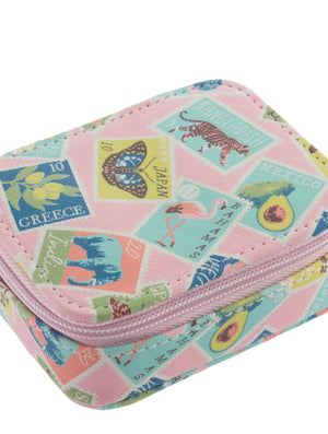 Travel Stamps Pill Case