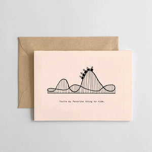 Favorite Rollercoaster Card