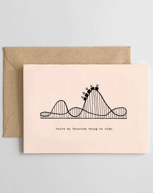 Favorite Rollercoaster Card
