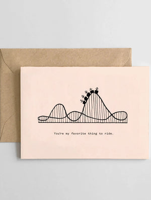 Favorite Rollercoaster Card