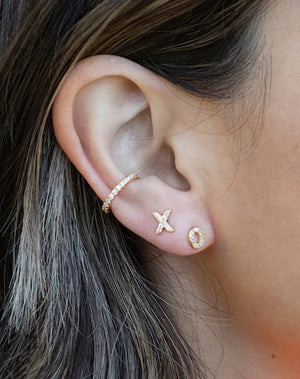 Kris Nations XO CZ Earrings