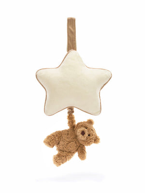 Jellycat Bashful Bear Musical Pull Mobile