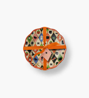 Rifle Paper Co. Halloween Argyle Melamine Dessert Plate Set