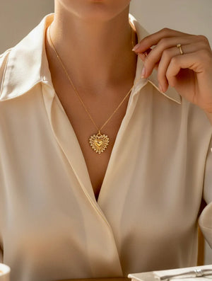Sacred Heart Mama Necklace