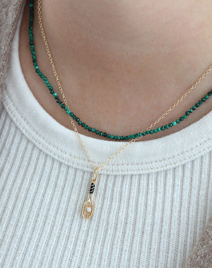 Kris Nations Tennis Racket Charm Necklace