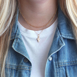 Kris Nations Cactus Charm Necklace
