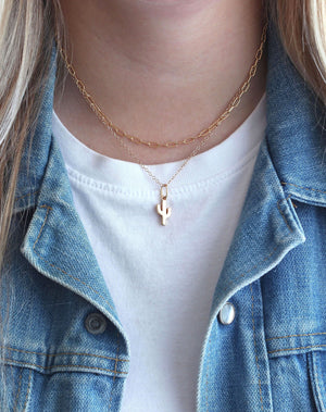 Kris Nations Cactus Charm Necklace
