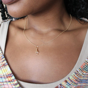 Kris Nations Snake Charm Necklace