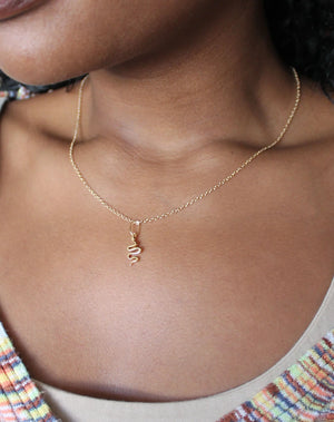 Kris Nations Snake Charm Necklace