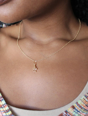 Kris Nations Snake Charm Necklace