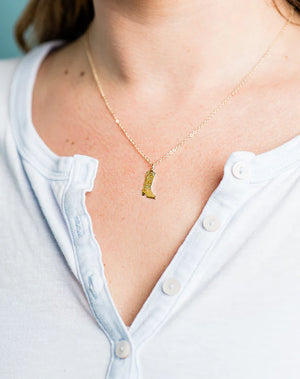 Mini Western Boot Necklace