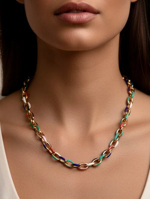 True Hue Colorblock Necklace