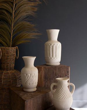 S/3 Paper Mache Vases (Sold as Set)